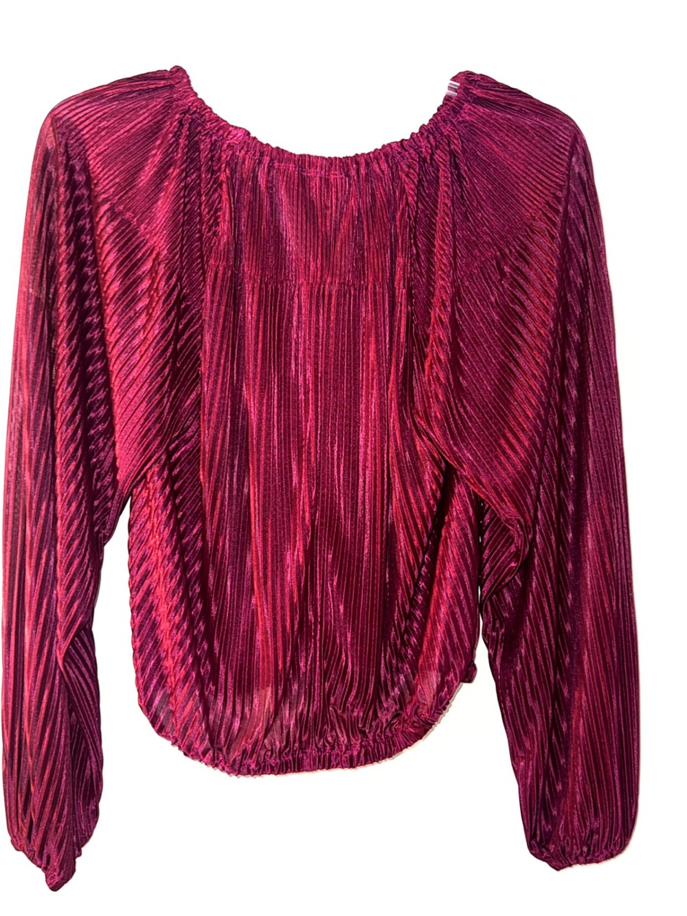 Like New Ramy Brook Lenon Pleated Balloon Sleeve Top Size Small - Picture 7 of 10